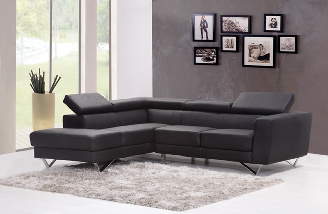 Black Colour Sofa Design